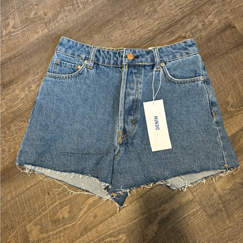 H&M High Waisted Denim Shorts